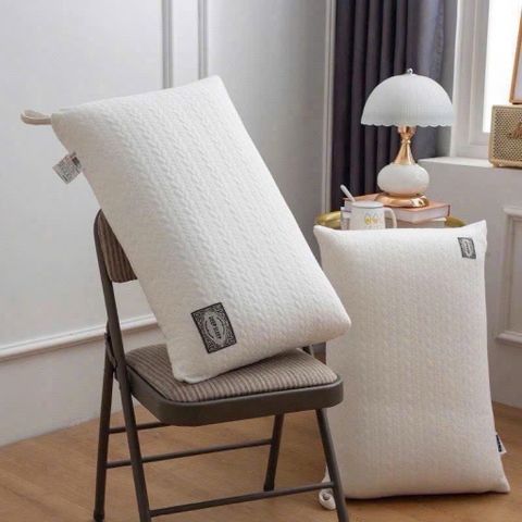 Combo 2 Ruột Gối Nằm Cao Cấp DEEP SLEEP - Cặp Gối Ngủ Chống Đau Vai Gáy, Bông Đậu Nành Kháng Khuẩn Ép Chân Không