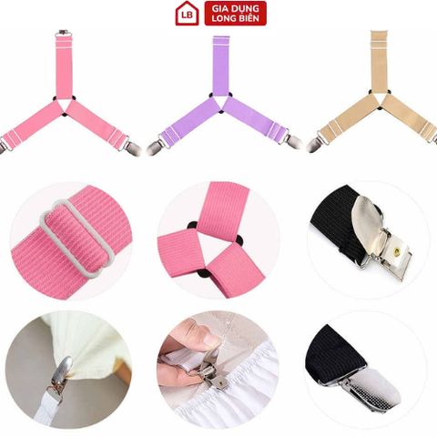 Combo 4 Kẹp Ga Giường Chống Tụt - Giữ Ga Chắc Chắn, Tiện Lợi