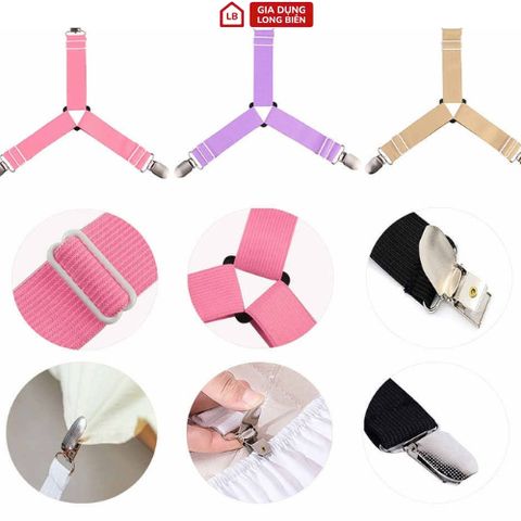 Combo 4 Kẹp Ga Giường Chống Tụt - Giữ Ga Chắc Chắn, Tiện Lợi