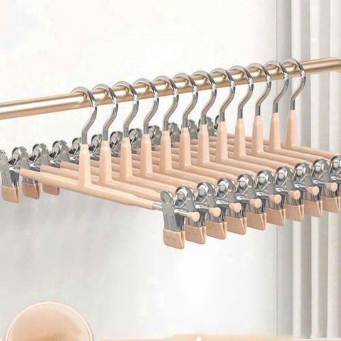 Combo 5 Móc Kẹp Quần Áo Đa Năng, Móc Kẹp Treo Váy Quần Có Thể Điều Chỉnh Chiều Dài Chống Bản Rộng Cao Cấp