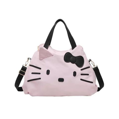 Túi Xách Nữ Hello Kitty Dáng Duffle Quai Da Cao Cấp - Túi Đeo Chéo Du Lịch Đi Học Đi Chơi Cực Dễ Thương Hot Trend