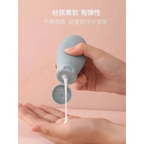 Bộ Chiết Mỹ Phẩm Du Lịch Silicon Cao Cấp - Sét Chai Lọ Chiết Dầu Gội Sữa Tắm Lotion Tiện Lợi Kháng Khuẩn Có Túi Zip