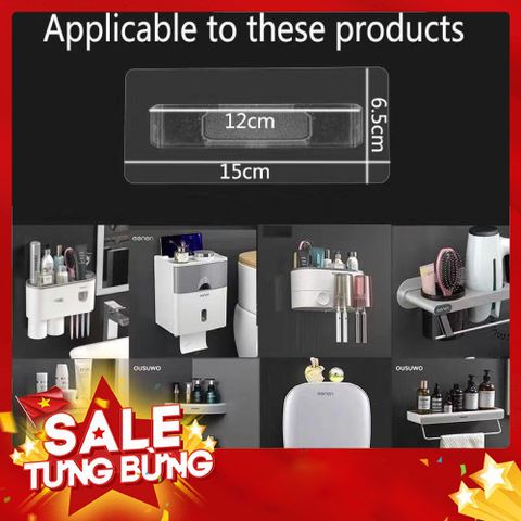 Miếng dán  Kệ Nhà Tắm Đa Năng Đựng dầu gội đầu, Miếng Dán Bộ Nhả Kem Đánh Răng Tự Động ,Hộp Giấy Vệ Sinh OENON
