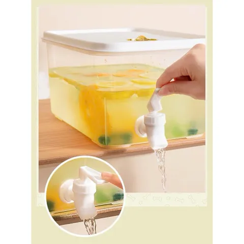Bình Đựng Nước Có Vòi 5L Hộp Đựng Nước Trái Cây Trong Tủ Lạnh – Bình Nước Detox, Trà Chanh, Nước Ép Có Van Rót Tiện Lợi