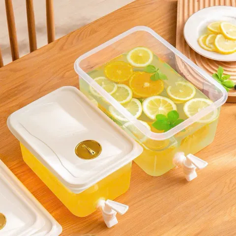 Bình Đựng Nước Có Vòi 5L Hộp Đựng Nước Trái Cây Trong Tủ Lạnh – Bình Nước Detox, Trà Chanh, Nước Ép Có Van Rót Tiện Lợi