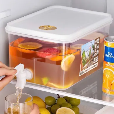 Bình Đựng Nước Có Vòi 5L Hộp Đựng Nước Trái Cây Trong Tủ Lạnh – Bình Nước Detox, Trà Chanh, Nước Ép Có Van Rót Tiện Lợi