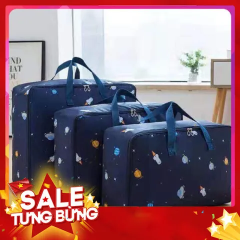 Set 3 túi đựng chăn màn quần áo vải dù siêu dai