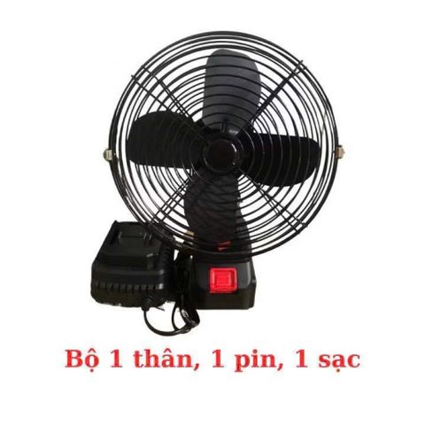 Quạt Tích Điện Mini 12V Siêu Mát – Quạt Sạc Pin Dùng Khi Mất Điện, Quạt Bàn Tiện Lợi Kèm Pin Và Sạc