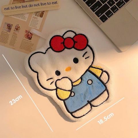 Combo 2 Khăn Lau Tay Nhà Bếp Hình Hello Kitty Dễ Thương – Khăn Lau Đa Năng Thấm Hút Cực Tốt, Mềm Mịn Có Móc Treo