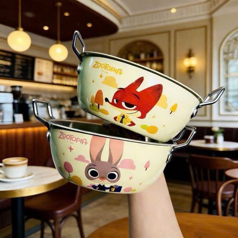 Bát Inox Cho Bé Ăn Dặm Zootopia Kèm Thìa – Bát Ăn Chống Nóng Cách Nhiệt Cao Cấp, Họa Tiết Hoạt Hình Đáng Yêu