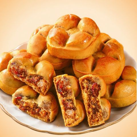 [Hộp 1KG] Bánh Táo Đỏ Óc Chó Thượng Hạng - Bánh Thực Dưỡng Ít Ngọt, Tốt Cho Sức Khỏe (1000g)