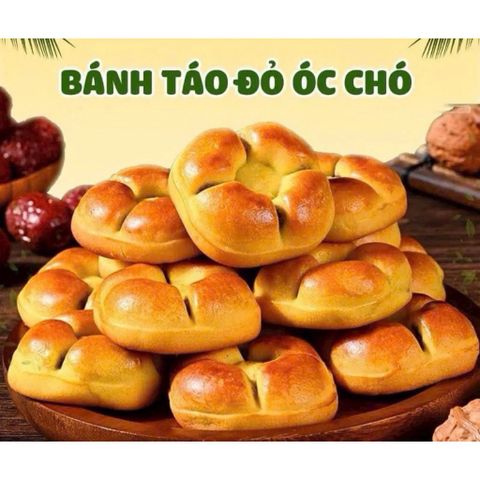 [Hộp 1KG] Bánh Táo Đỏ Óc Chó Thượng Hạng - Bánh Thực Dưỡng Ít Ngọt, Tốt Cho Sức Khỏe (1000g)