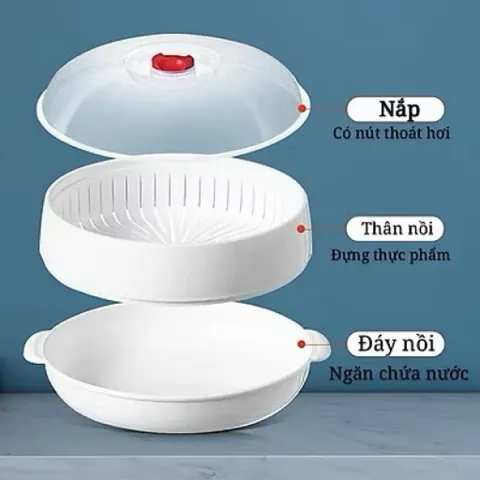 Bộ Khay Hấp Đa Năng Việt Nhật 2 Tầng, Chịu Nhiệt Tốt - Tiện Lợi Cho Mọi Nhà