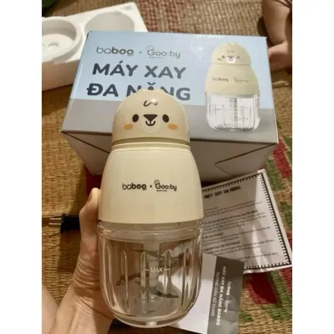 Máy Xay Thịt Đa Năng Goooby Cối Inox 304 Cao Cấp - Dung Tích 0.3L, Lưỡi Dao Kép Siêu Bén, Xay Nhuyễn Mọi Thực Phẩm