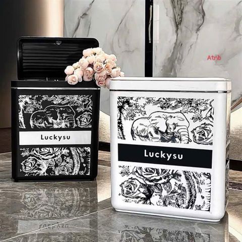 Thùng Rác Thông Minh Nhựa PP Vintage Sang Trọng - Dung Tích 10L, Tiện Dụng Cho Gia Đình