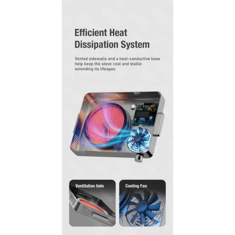 Bếp Hồng Ngoại Gropa 2200W Cao Cấp - Không Kén Nồi, Mặt Kính Cường Lực, Cảm Ứng Nhạy (Hàng Chính Hãng)