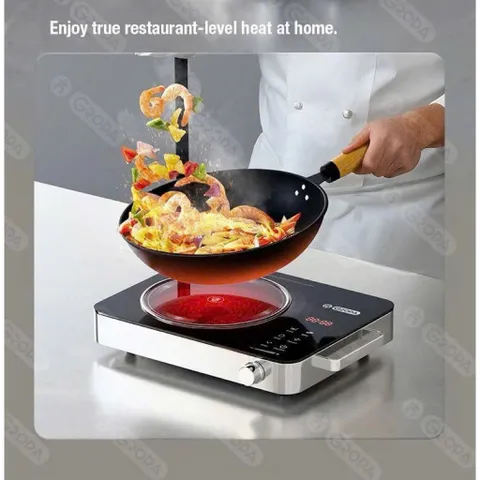 Bếp Hồng Ngoại Gropa 2200W Cao Cấp - Không Kén Nồi, Mặt Kính Cường Lực, Cảm Ứng Nhạy (Hàng Chính Hãng)