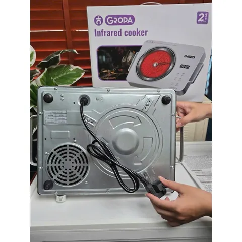 Bếp Hồng Ngoại Gropa 2200W Cao Cấp - Không Kén Nồi, Mặt Kính Cường Lực, Cảm Ứng Nhạy (Hàng Chính Hãng)