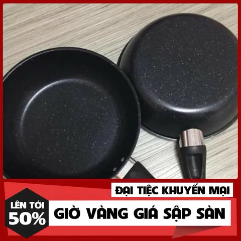 Chảo Chống Dính Sâu Lòng 20cm - Siêu Bền, Dùng Cho Mọi Loại Bếp