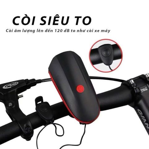 Đèn Xe Đạp LED Siêu Sáng Gắn Ghi Đông Chống Nước – Đèn Trước Xe Đạp Sạc USB An Toàn Khi Đi Đêm