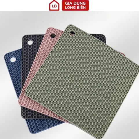 Miếng Lót Silicon Vuông Cách Nhiệt Cao Cấp - Chịu Nhiệt Tới 200 Độ C, Dễ Dàng Vệ Sinh