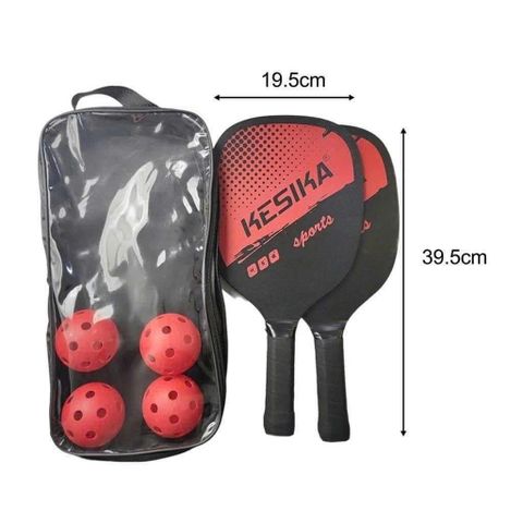 Bộ Vợt 2 Pickleball + 4 Quả Bóng Pickleball - Dụng Cụ Thể Thao Chất Lượng Cao