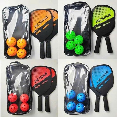 Bộ Vợt 2 Pickleball + 4 Quả Bóng Pickleball - Dụng Cụ Thể Thao Chất Lượng Cao