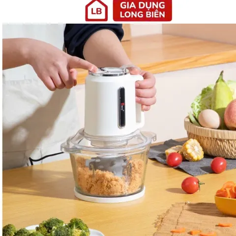 Máy Xay Thịt Thủy Tinh Cao Cấp AMEY - Dung Tích 2L, Công Suất 300W