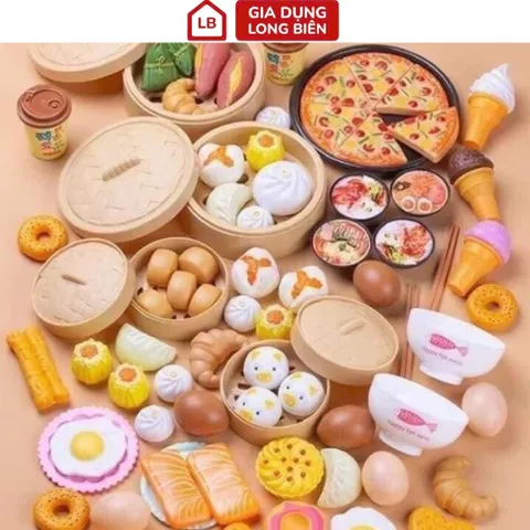 Bộ Đồ Chơi Bánh Bao Siêu Yêu Cho Bé - Hộp 88 Chi Tiết Sáng Tạo