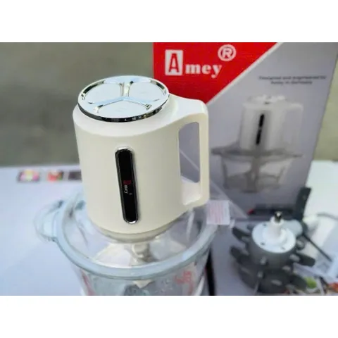 Máy Xay Thịt Thủy Tinh Cao Cấp AMEY - Dung Tích 2L, Công Suất 300W