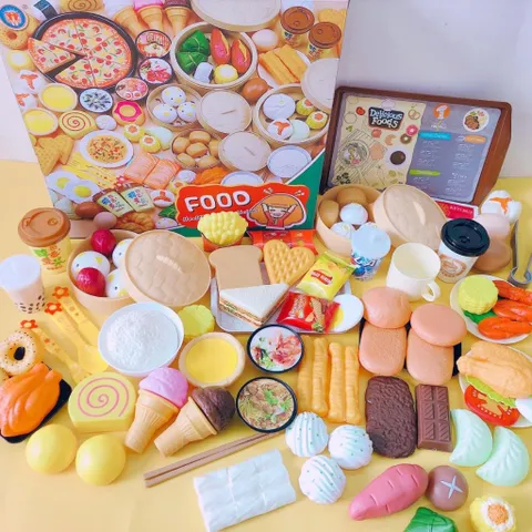 Bộ Đồ Chơi Bánh Bao Siêu Yêu Cho Bé - Hộp 88 Chi Tiết Sáng Tạo