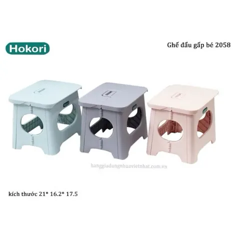 Ghế Gấp Gọn Hokori Nhựa Việt Nhật Size To- Mẫu Mới Tiết Kiệm Không Gian, Dễ Dàng Sử Dụng