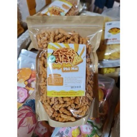 Quẩy xoắn phô mai gói 500g giòn tan thơm béo ăn là nghiền Snack Hot Trend 2025