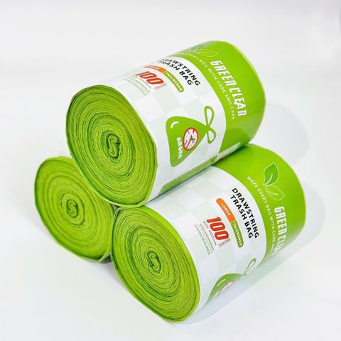 Combo 2 cuộn 50 Túi Đựng Rác ngải cứu Đa Năng, Có Dây Buộc Loại Dày Dai Chắc, Chống Rò Rỉ Nước