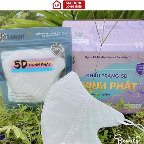Hộp 100 Khẩu Trang Thịnh Phát 5D Cao Cấp - Bảo Vệ An Toàn, Tiện Lợi