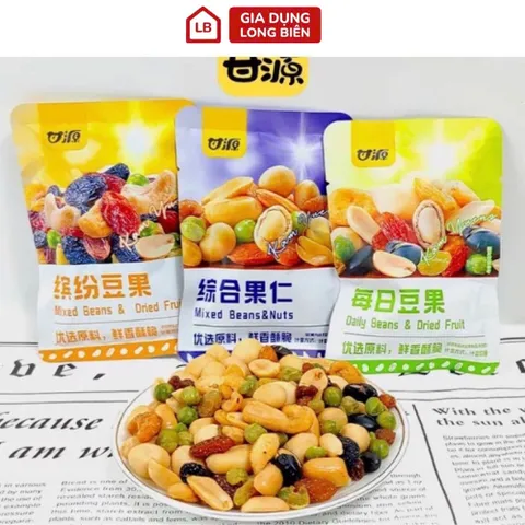 Combo 16 Gói Hạt Dinh Dưỡng Tẩm Vị Sấy Giòn Mix Vị Siêu Ngon - Nguyên Liệu Từ Thiên Nhiên