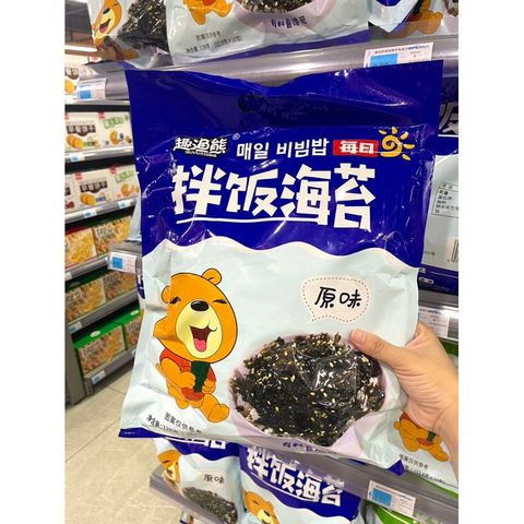 Combo 3 gói rong Biển Vụn Rắc Cơm Hình Gấu  Khổng Lồ Cho Bé 128 gr