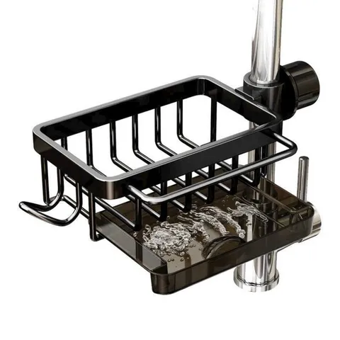 Kệ Inox Đựng Đồ Gắn Vòi Nước Đa Năng - Giá Treo Tiện Lợi Cho Đồ Rửa Chén Bát