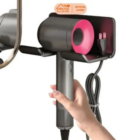 Giá Treo Máy Sấy Tóc Dán Tường - Kệ Đỡ Đa Năng Tiện Lợi Cho Nhà Tắm