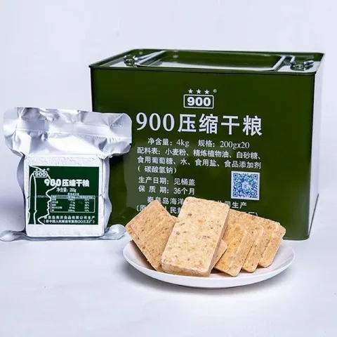 Lương Khô Quân Đội 900 Ba Sao Loại 4kg - Dinh Dưỡng Cao, Tiện Lợi