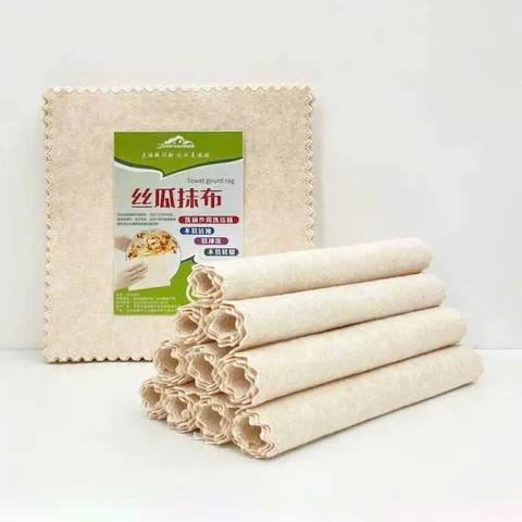 Combo Khăn Lau Bếp Xơ Mướp Tự Nhiên 5 Mét - Đa Năng, Thấm Hút Tốt, Không Gây Trầy Xước