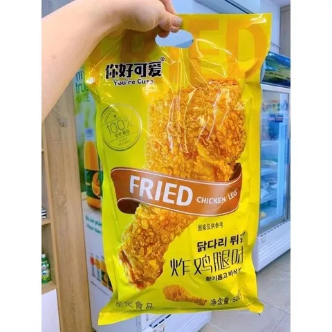Snack Đùi Gà Chiên Giòn Vị Gà Cay Nhẹ 360g – Bim Bim Đùi Gà Giòn Tan Ăn Vặt Nội Địa Trung – Đồ Ăn Vặt Hot Trend