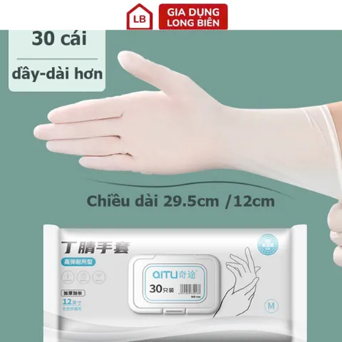 Hộp 30 Găng Tay Làm Bếp Nấu Ăn - Siêu Dai, Không Mùi, Dùng Lại Nhiều Lần