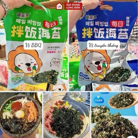Combo 3 Gói Rong Biển 128Gr Rong Biển Ăn Liền Rong Biển Trộn Cơm Cho Bé Giòn Rụm Thơm Ngon Rong Biển Rắc Cơm