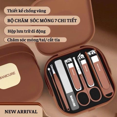 Bộ Bấm Móng Tay 8 Món Kèm Hộp - Tiện Lợi và Sang Trọng
