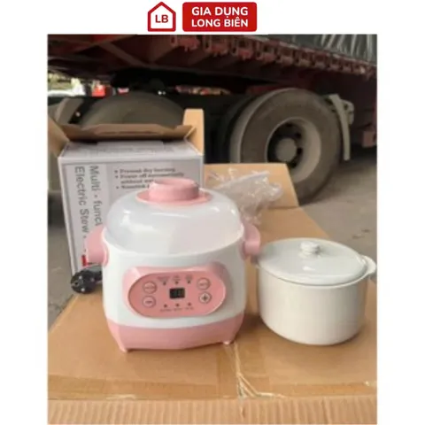 Nồi Hầm Cháo Chậm Cách Thủy 1L Cao Cấp - Bản Tiếng Trung Tiện Lợi Bảo Hành 1 Năm
