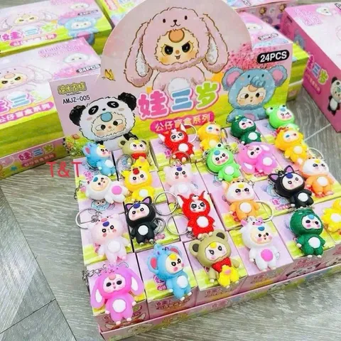 Hộp 24 Móc Khoá Babythree Blindbox - Bé Ba Dễ Thương, Bất Ngờ