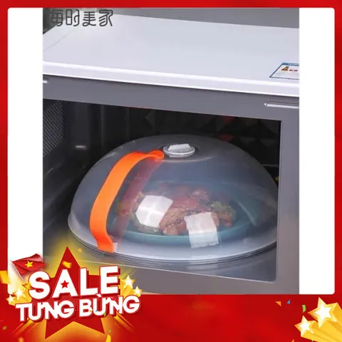 Nắp Đậy Thực Phẩm Dùng Trong Lò Vi Sóng Có Tay Cầm Nhựa PP Chịu Nhiệt, Giữ Sạch Lò