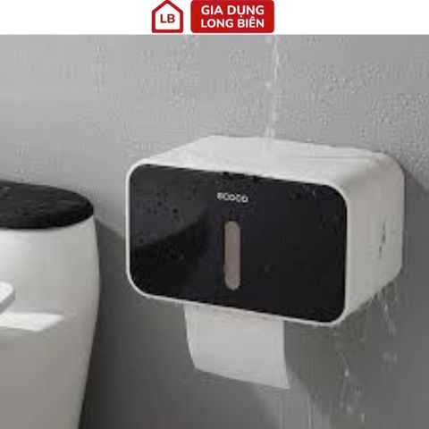 Hộp Đựng Giấy Vệ Sinh Ecoco Hình Chữ Nhật - Kèm Miếng Dán Cực Chắc