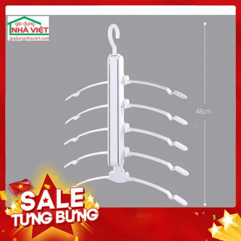Móc Treo Quần Áo Tiết Kiệm Không Gian 5 in 1 ECOCO E1904 - Đa Năng và Tiện Lợi